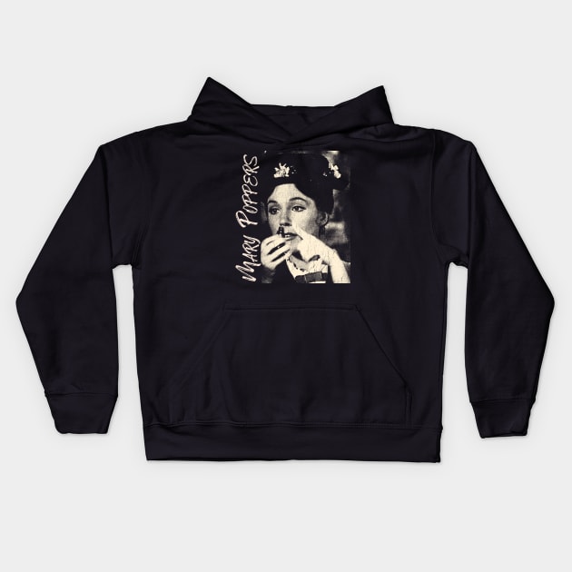 Retro  Mary Poppers Kids Hoodie by DudiDama.co